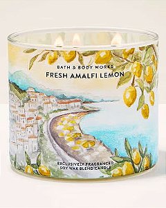 Vela 3 Pavios Fresh Amalfi Lemon - Bath and Body Works