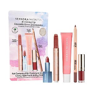 Kit Sephora Favorites Set Para Lábios com 5 Produtos - It's Giving up