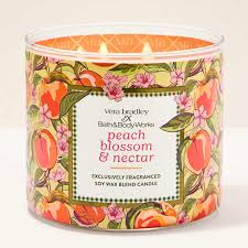 Vela 3 Pavios Peach Blossom & Nectar Vera Bradley - Bath and Body Works