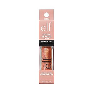 Lip Oil Glow Reviver Plumping Cor: Apricot Feelings e.l.f - 7.6ml