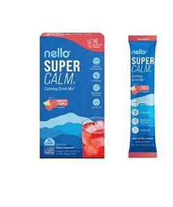 Suplemento em pó para bebida Nello Supercalm - Cereja e Limão - 10 unidades