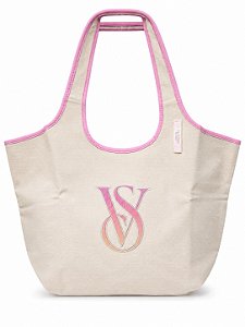 Bolsa Tote Victória's Secret Canvas Rosa
