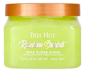 Esfoliante corporal Tree Hut com açúcar de karité com fragrância Rainbow Sherbet 510 mL