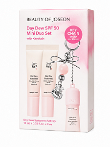 Beauty of Joseon Day Dew Sunscreen SPF 50+ Mini Duo Set com Chaveiro – 2 x 10ml