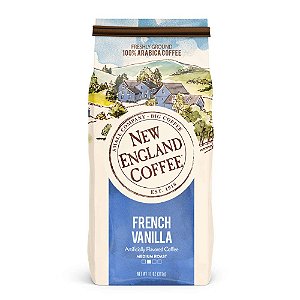 Café Moído New England Coffee French Vanilla, Torra Média, Pacote (aprox. 312 g)