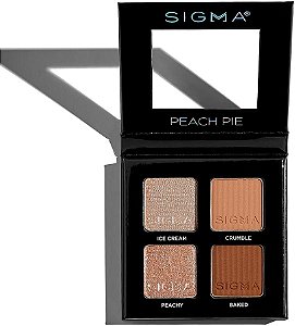Sigma Beauty Peach Pie Eyeshadow Quad – Paleta de Sombras 4 Cores (4g)