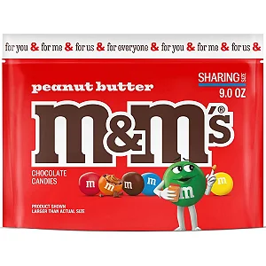 M&M'S - Chocolate Manteiga de amendoim - 255.2g (Peanut Butter)