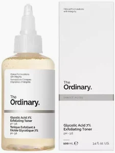 The Ordinary Tônico esfoliante iluminador the ordinary glycolic acid 7% - 240ml