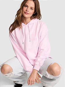 Moletom com Capuz Campus Fleece™ de Corte Reto PINK by Victória's Secret - Tam: M