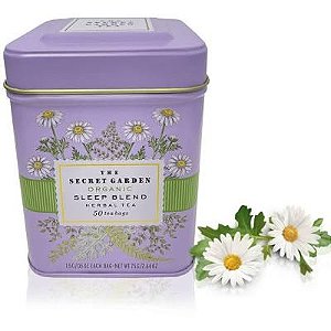 Chá de Ervas Orgânico para Dormir Camomila, Lavanda - 50 sachês
