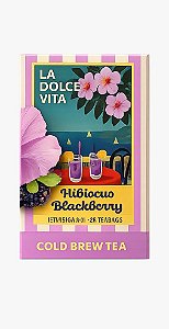 Chá Gelado La Dolce Vita Cold Brew Tea – Hibiscus Blackberry | 25 Sachês