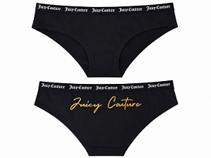 Calcinha Algodão com Costura Juicy Preta - Tam:GG