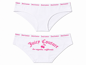 Calcinha Algodão com Costura Juicy Branca - Tam:G