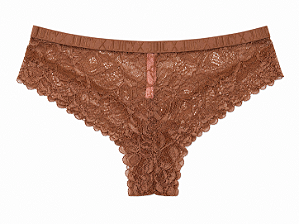 Calcinha de Renda Juicy Couture Marrom - Tam:M