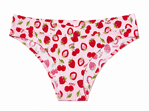 Calcinha Sem Costura Juicy Couture Morangos - Tam:G