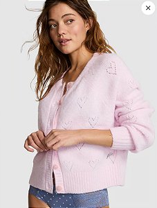 Lady Cardigan Victória's Secret Rosa - Tam: GG