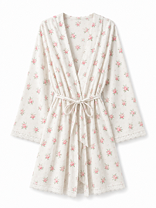 Robe Feminino Primark Floral com Renda – Tam: M