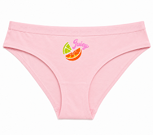 Calcinha Algodão com Costura Juicy Couture Salmão - Tam:G