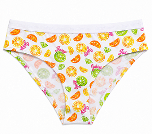 Calcinha Algodão com Costura Juicy Couture Frutas - Tam:G