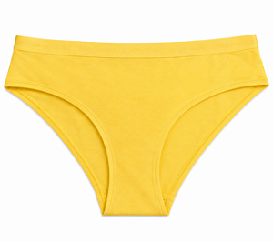 Calcinha Algodão com Costura Juicy Couture Amarela - Tam:G