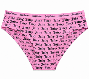 Calcinha Algodão com Costura Juicy Couture Rosa Claro JC - Tam:G