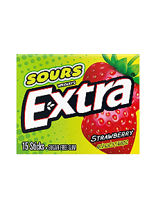 Extra Chiclete Sem Açúcar Sabor Morango | 15 Sticks
