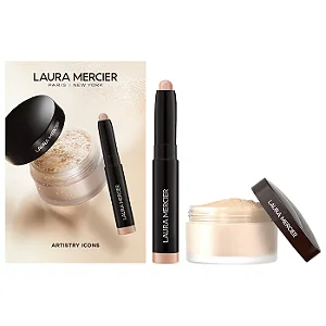 Laura Mercier Kit Mini Artistry Icons com Pó Solto e Sombra
