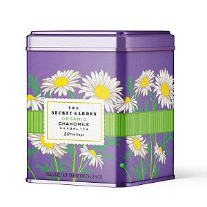 Chá de Camomila Orgânico The Secret Garden Sem Cafeína – 50 Sachês