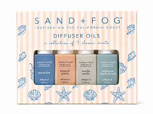 Kit Sand + Fog Diffuser Oils – Coleção California Coast - 4 unidades