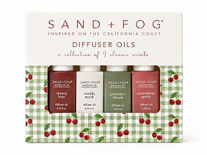 Sand + Fog Diffuser Oils Cherry – Kit com 4 Óleos para Difusor