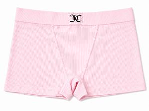 Calcinha Juicy Couture Elanca Toque de Algodão Boxy Rosa Claro - Tam:GG
