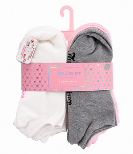 Kit 10 Pares de Meias Femininas Juicy Couture No Show