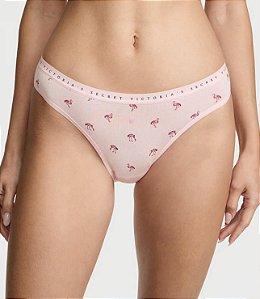 Calcinha biquíni de algodão com elastano Flamingo Victória's Secret - Tam:GG
