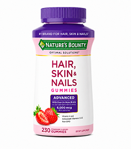Nature’s Bounty Advanced Hair, Skin & Nails Gummies – Biotina 6.000 mcg | 230 Gomas