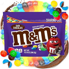 M&M's Dark Chocolate Tamanho para compartilhar - 286,3 g