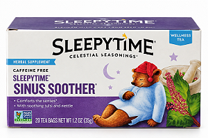 Chá Celestial Seasonings Sleepytime Sinus Soother – Herbal Sem Cafeína 20 Sachês 35g