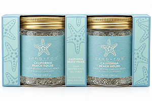 Kit Neutralizador de Odores Sand + Fog California Beach House Gel Beads – 2 Potes