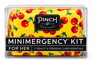 Kit de Emergência Feminino Pinch Provisions Minimergency Kit For Her Very Cherry – 17 Itens