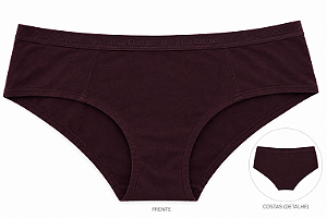 Calcinha Feminina Juicy Couture Algodão Café Cós Elástico – Tam:G