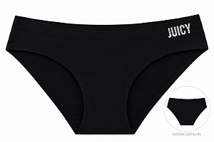 Calcinha Feminina Juicy Couture Sem Costura Preta – Tam:M