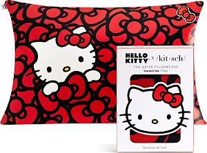 Kitsch x Fronha de cetim Hello Kitty - Tamanho 19x26, Sea of Bows