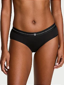 Calcinha VSFS26 Shine Logo Cotton Preta Victória's Secret - TAM:G