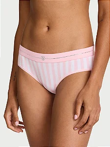 Calcinha VSFS26 Shine Logo Cotton Listras Rosa Victória's Secret - TAM:G