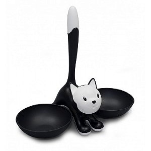 Comedouro p/ Gato Gatito Preto