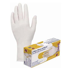 Luvas de Latéx para Procedimento Médio  Caixa com 100 unidades