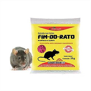 Raticida Fim do Rato Isca Pellets 40x25g