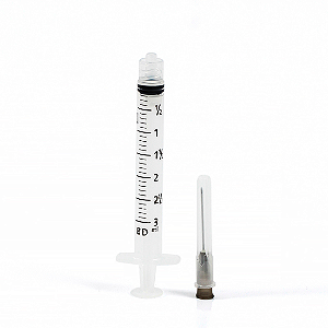 Seringa com Agulha 5 mL Luer Lock La Vet 0,7x25 mm