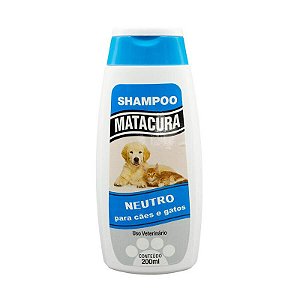 Shampoo Matacura Neutro para Cães e Gatos 200 mL