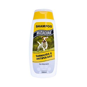 Shampoo Matacura Sarnicida e Antipulgas para Cães 200 mL