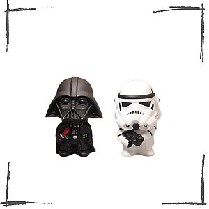 Kit com 2 Action Figures Darth Vader e Stormtrooper - 10 Cm - Star Wars